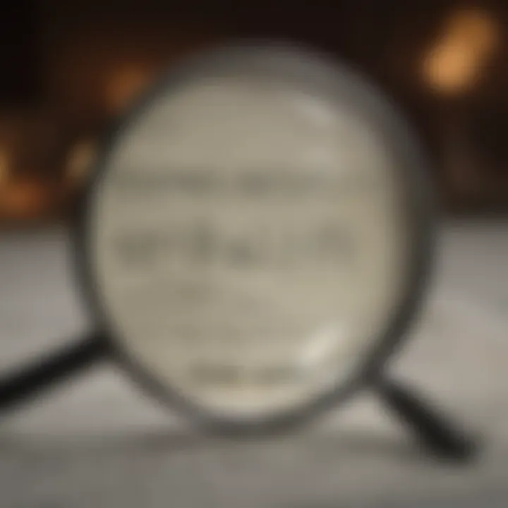 Magnifying Glass Focused on Interest Rate Numbers