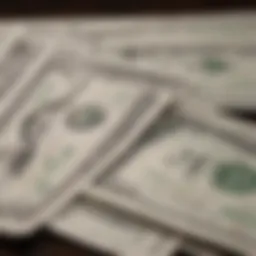 Graphical representation of cash back rewards