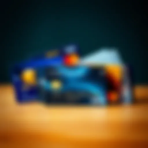 Diverse credit cards showcasing various designs and features