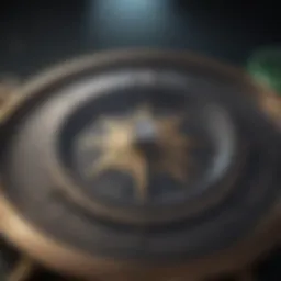 Illustration depicting a compass pointing towards financial success