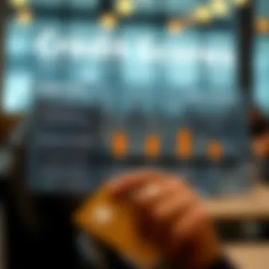 Visual representation of credit score factors and their impact