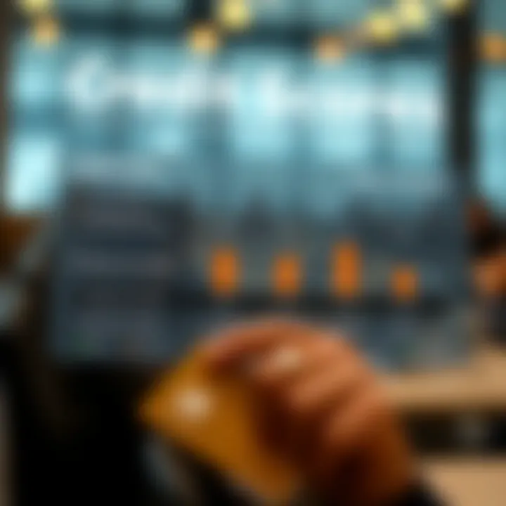 Visual representation of credit score factors and their impact