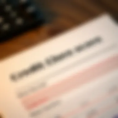 Understanding Your Credit Score Close-up of a credit score report with highlighted sections