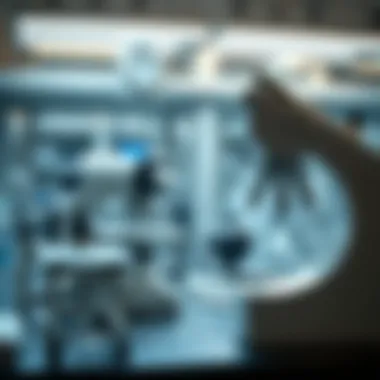 Advanced Genetic Engineering Tools A lab setting showcasing advanced genetic engineering tools