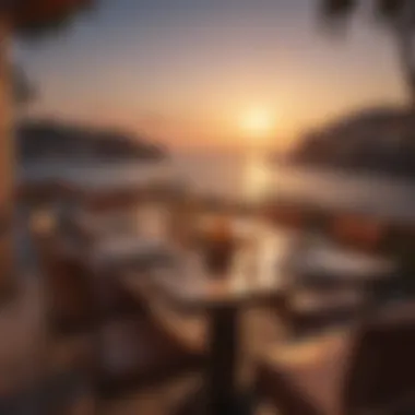 Elegant Dining Experience at Sunset