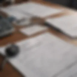 Essential tax documents laid out on a desk