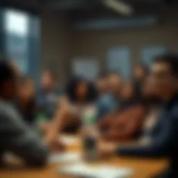 A diverse group of students engaged in a virtual class