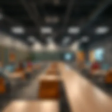 Innovative Educational Spaces A modern classroom setting with advanced technology