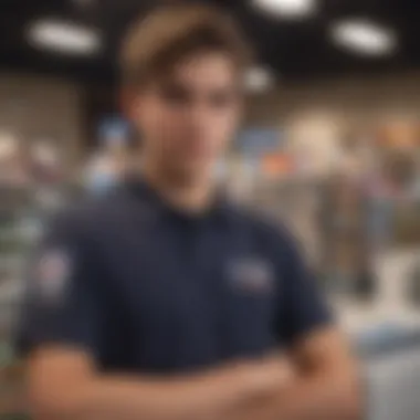 Teenager Providing Exceptional Customer Service in a Retail Setting