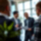 Career Strategies for Financial Success A professional in a modern office environment discussing strategies.