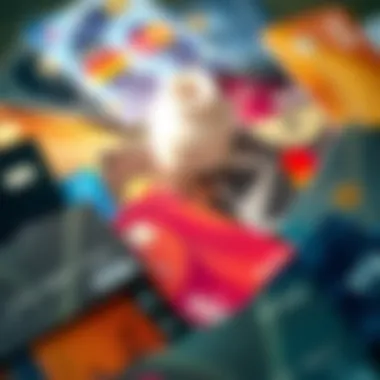 Diverse range of credit cards showcasing varied designs and features