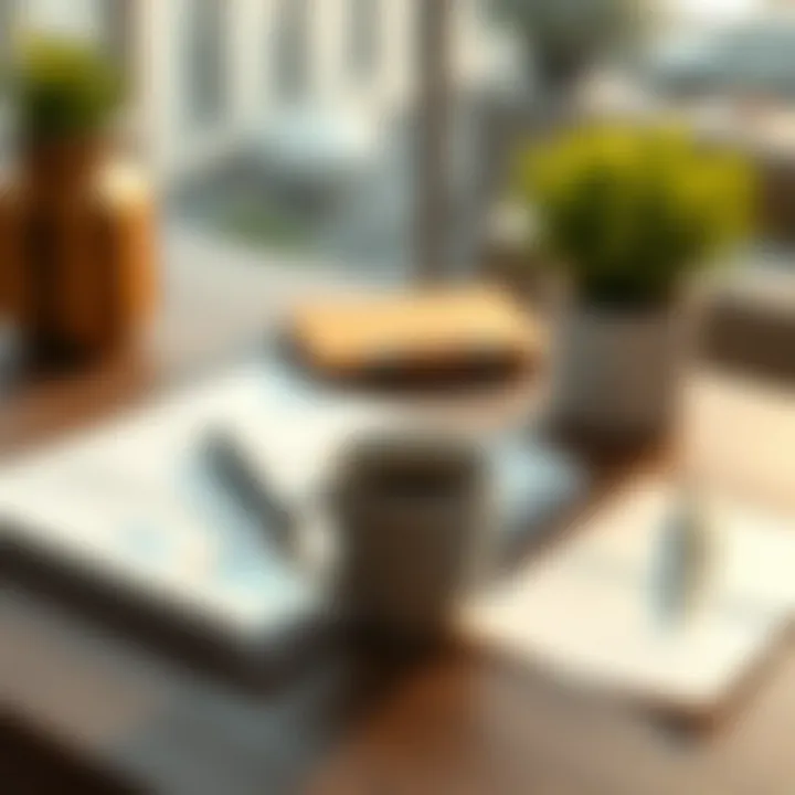 Strategic Planning for a Secure Retirement A serene setting with a planner and coffee, symbolizing strategic planning