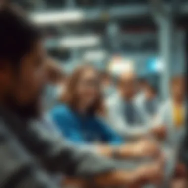 A visual representation of diverse career fields including technology and healthcare