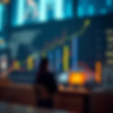 Dynamic chart showcasing emerging industries with high financial returns