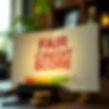 Illustration depicting fair credit score impact