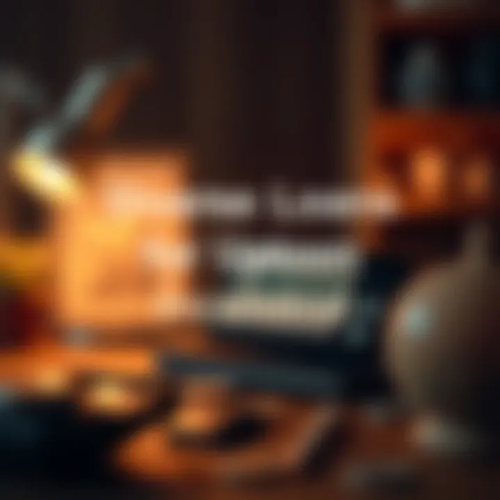 Visual representation of different loan types available