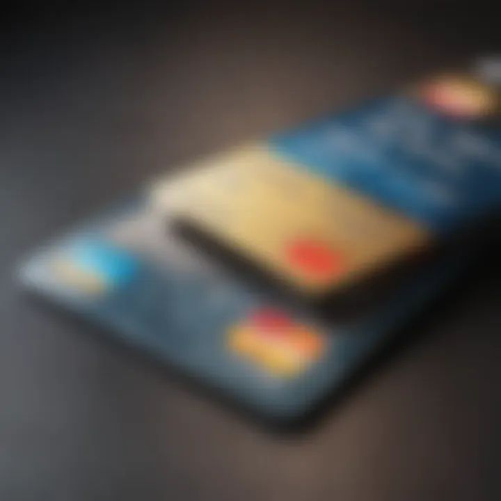 Conceptual illustration of credit card payments