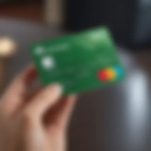 Detailed view of the TD Ameritrade Visa card showcasing its sleek design.