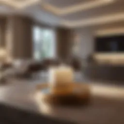 Luxurious hotel suite showcasing rewards