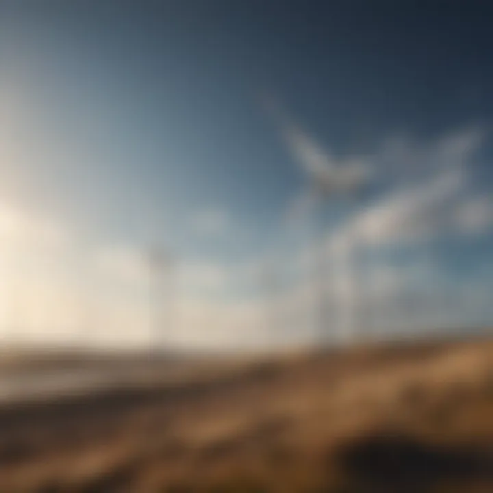 Wind turbines generating clean energy