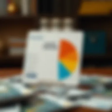 A pie chart illustrating the benefits of low-cost credit cards