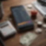 Overview of budgeting tools on a smartphone