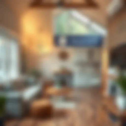 Cozy Second Home Concept Conceptual illustration of a cozy second home