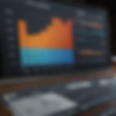 Illustration of a financial chart showing financial insights for self-employed professionals