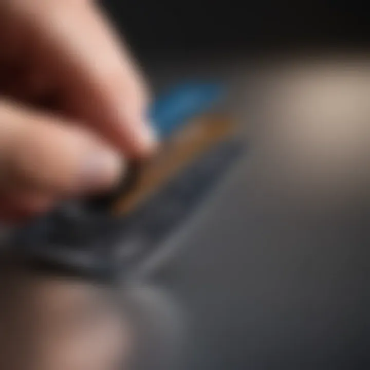 Close-up of a financial planning strategy with a Chase Freedom Card