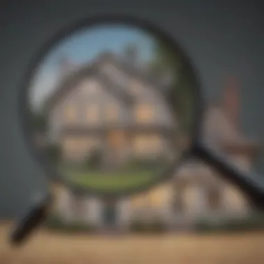 Illustration of First-Time Homebuyer with Magnifying Glass