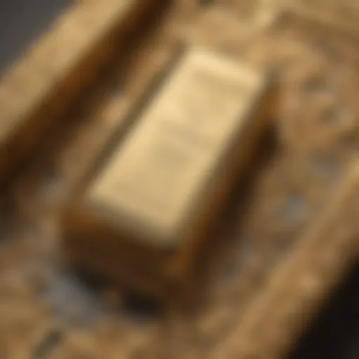 Luxurious Gold Bar with Intricate Design