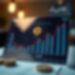 A graph showcasing dividend yields of various ETFs