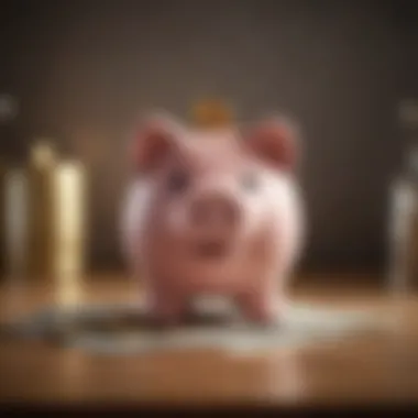 A piggy bank representing savings and investments