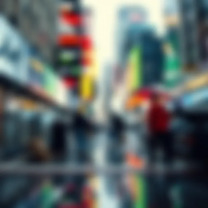 Concept of Market Volatility and Investment Strategies Conceptual image of market volatility affecting investment strategies