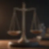 Legal Scales Balance Symbolizing Lawyer Income