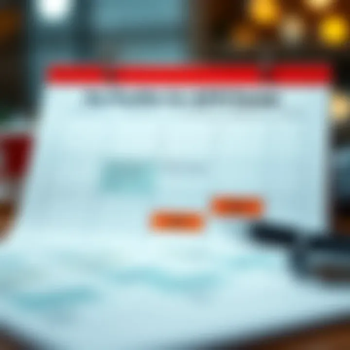 Key Deadlines for 1099 Forms A calendar emphasizing important deadlines related to 1099 forms