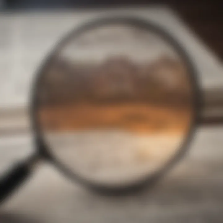 Magnifying Glass on Tax Documents