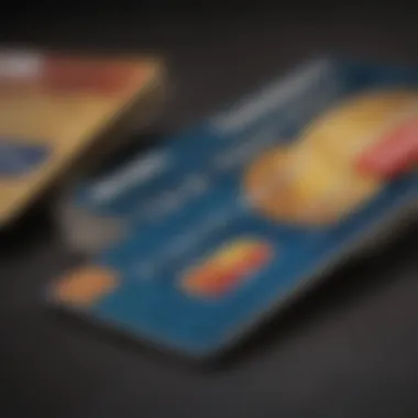 Visual representation of credit card comparison