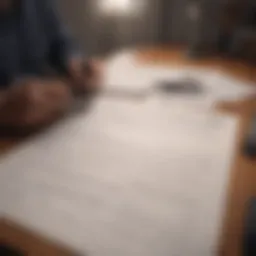 A person reviewing financial documents