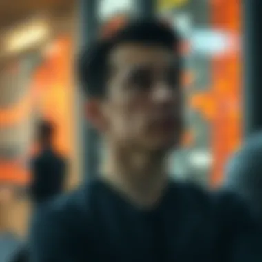 Person contemplating investment decisions