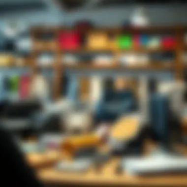 Effective Product Presentation Techniques An aesthetically arranged display of second-hand products.