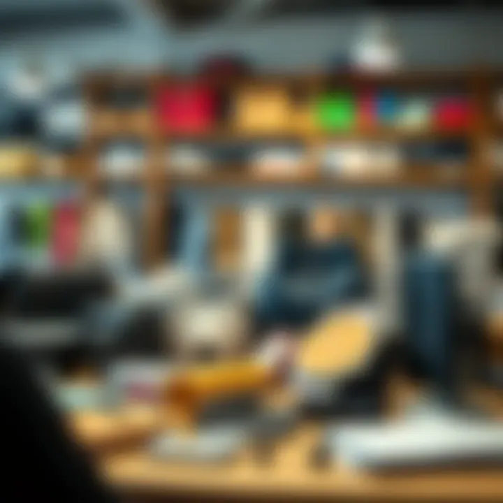 Effective Product Presentation Techniques An aesthetically arranged display of second-hand products.