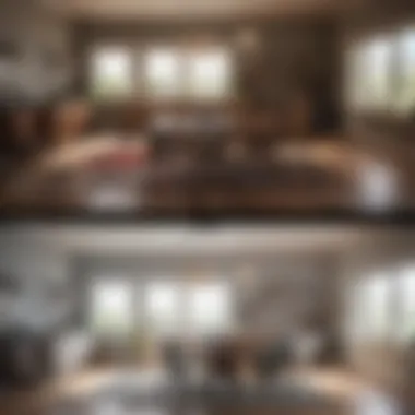 Dramatic Transformations: Before and After Home Improvements Before and after images showcasing a home improvement