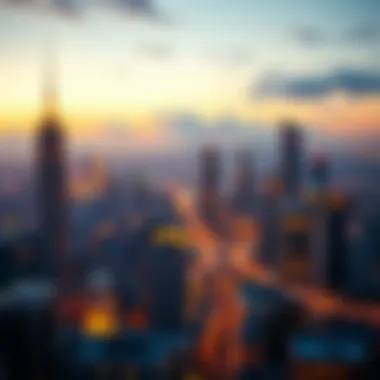 Emerging Industries Landscape A vibrant city skyline representing emerging industries