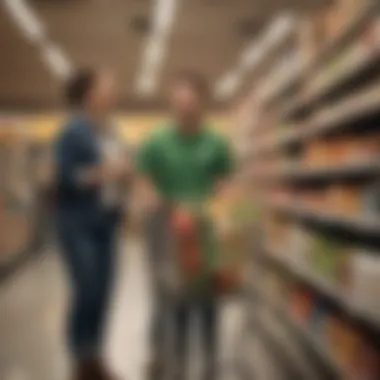 Illustration of person ordering groceries through Instacart with WIC benefits