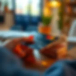 Conceptual illustration of credit card payments