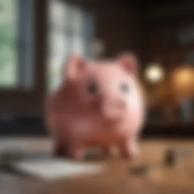 Piggy bank representing savings optimization