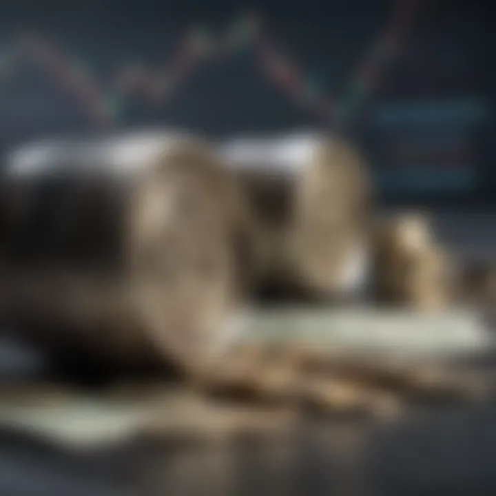 Influence on financial market illustration