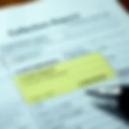 A detailed view of credit report with highlighted collection entries