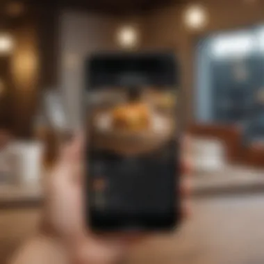 Sleek Interface Design for Dining App Innovative Dining App Interface